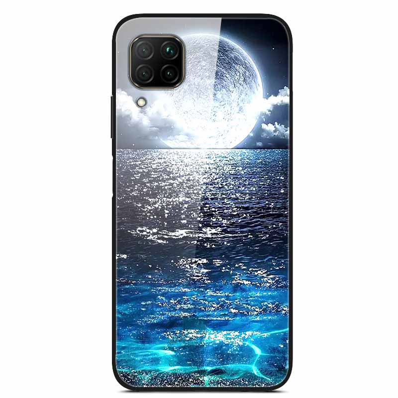 Luxury Cover Case for Huawei P40 Lite Tempered Glass Cover for Huawei P40 Lite E Phone Case for Huawei P 40 Lite Coque P40Lite E