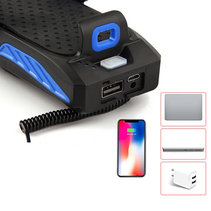Usb Rechargeable Bike Headlight Waterproof Cycling Light Bike Horn And Power Bank Frontlight For Outdoor Cycling