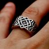 New Style Vintage Viking Celtic Knot Ring Male 316L Stainless Steel Slavic Star of Russia Rings Fashion Jewelry Gifts Wholesale