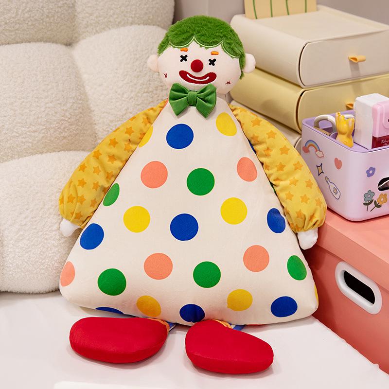 

Circus Clown Decorative Pillow and Backrest Cushion for Home Without Legs 48cm with Legs 65cm/0.6kg