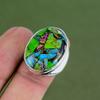 Fiesta Kingman Turquoise Ring 925 Sterling Silver Ring Handmade Original Gemstone Jewelry Multi Copper Turquoise Ring Available In Ring Size