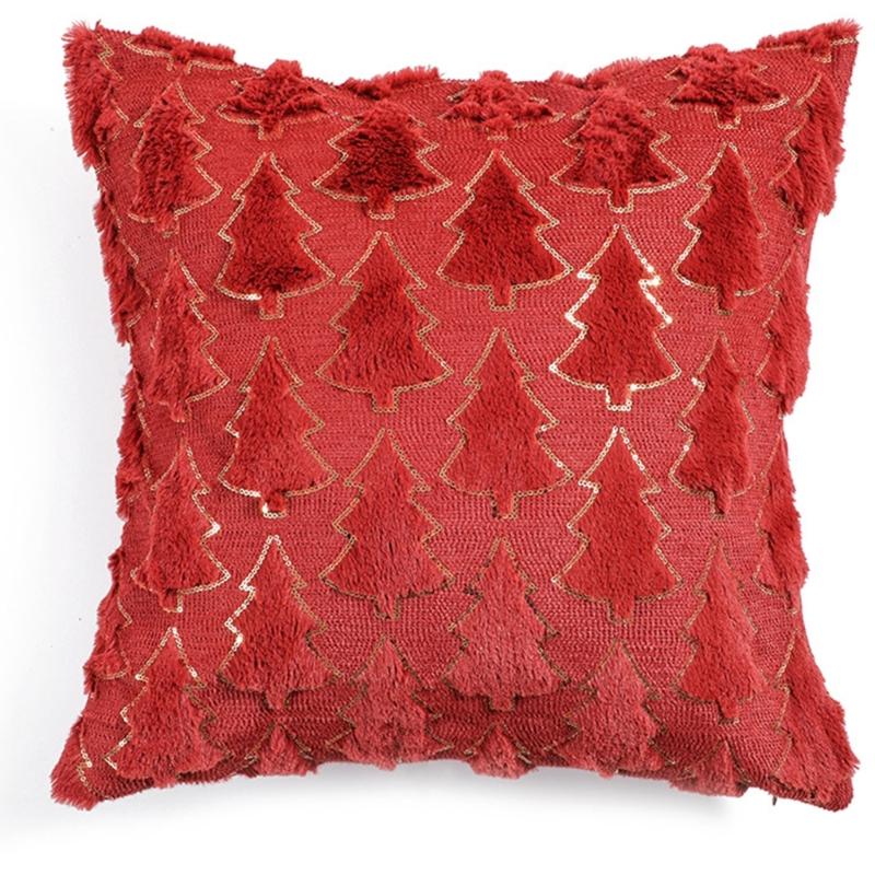 Warm Pillow Covers 18x18Inch, Soft Throw Pillowcases Christmas Pillow Covers for Holiday Decoration 45x45cm