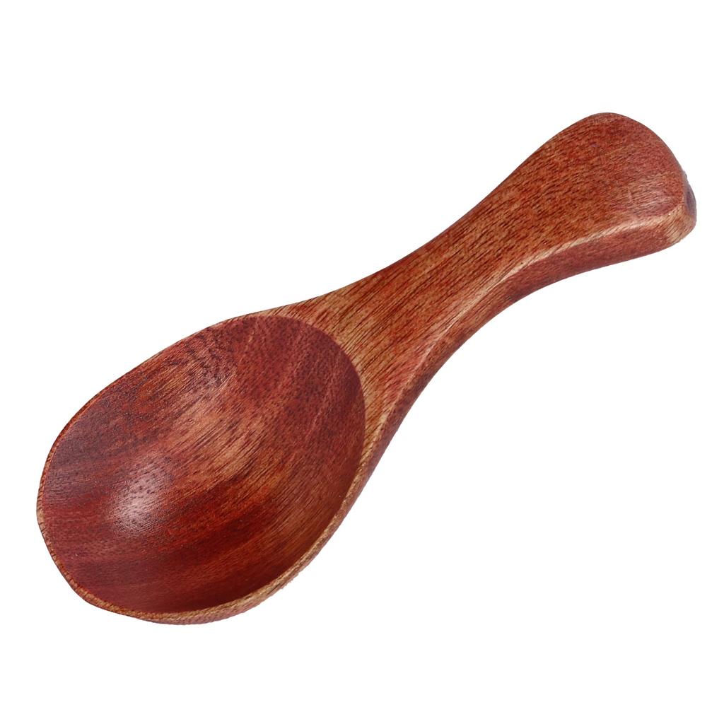 10pcs Poon Wooden Short Handle Wide Mouth Milk Powder Seasoning Spoon Kitchen Utensil