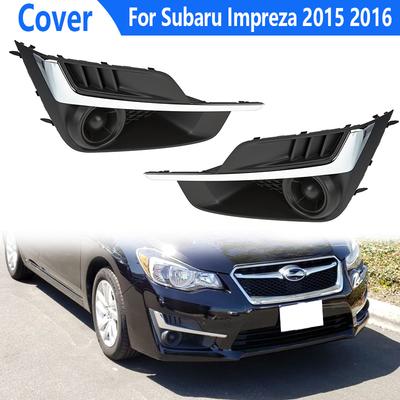 Car ABS Front Fog Lamp Front Bumper Fog Lamp Frame Cover Fog Lamp Trimming Bezel Cover For Subaru Impreza 2015 2016 57731FJ400