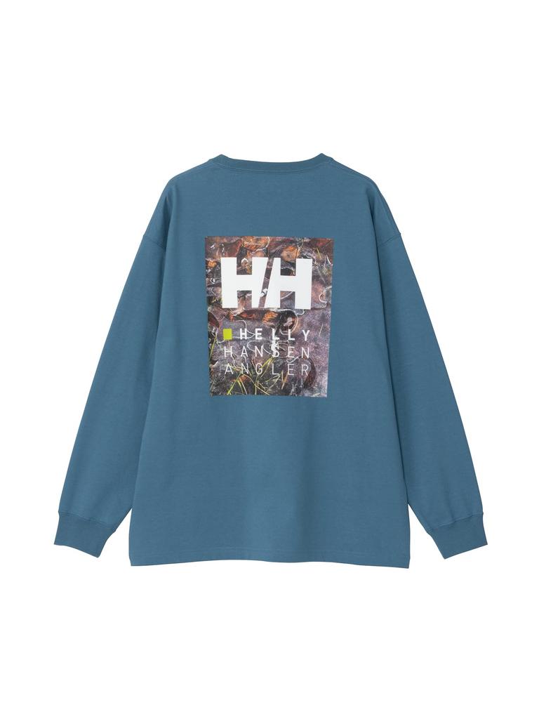 Helly Hansen HH Angler Logo Tee, Unisex, Cloudy Blue, Size S (HH32550)