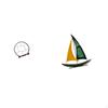 Wooden Iron Display Stand Sailboat Sculpture Home Decor Organizer Antique Shelf Tabletop Ornament