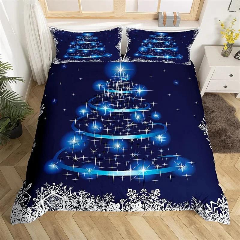 Comforter Lovely Cat Comforter Merry Christmas Bedding Set Cute Animal Themed King Microfiber Cartoon Kitten Pet Bed Set