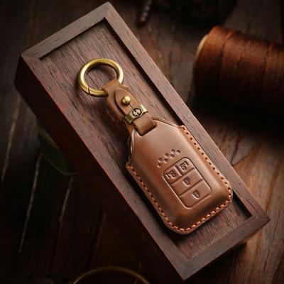 Retro Key Cover Is Suitable For Honda Key Bag Crv Lingpai Xrv 10Th Generation Civic Accord Crown Fit Leather.