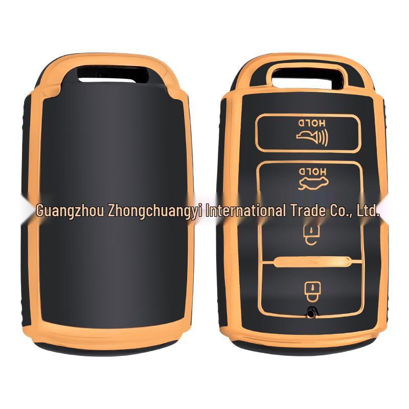 Kia Sorento Car Key Case with Gold Edge for Hyundai
