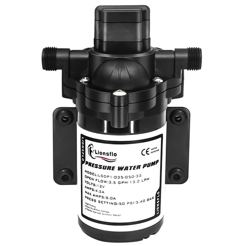 33 Small Electric RV/Yacht Diaphragm Water Pump, Boosted Self-Priming System with Pressurizing Tank and Stabilized Supply