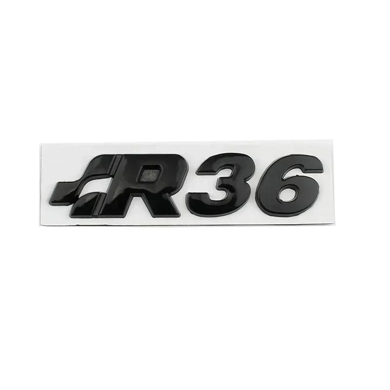 AABLE1 3D Metal R32 R35 R36 Rear Trunk Boot Emblem Badge Sticker For VW SR32 SR35 SR36 Volkswagen Golf MK4 Passat Tiguan