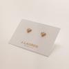 J.Lauren 11G0176 14K Gold Heart Earrings