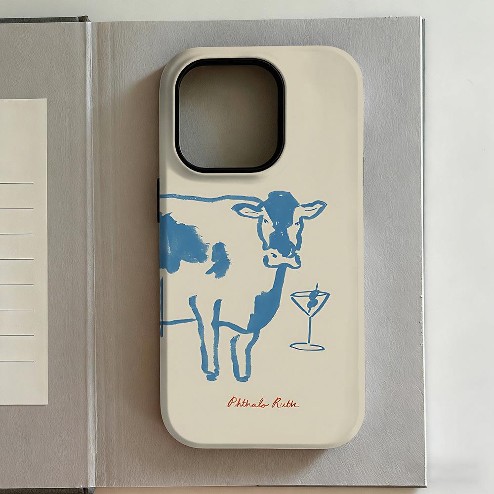 Luxury Y2K Cartoon Cat Phone Case for iPhone 17 16e 16 15 14 13 12 11 X XS XR XSMAX 7 8 Air Pro Max Plus Luxury Double-layer