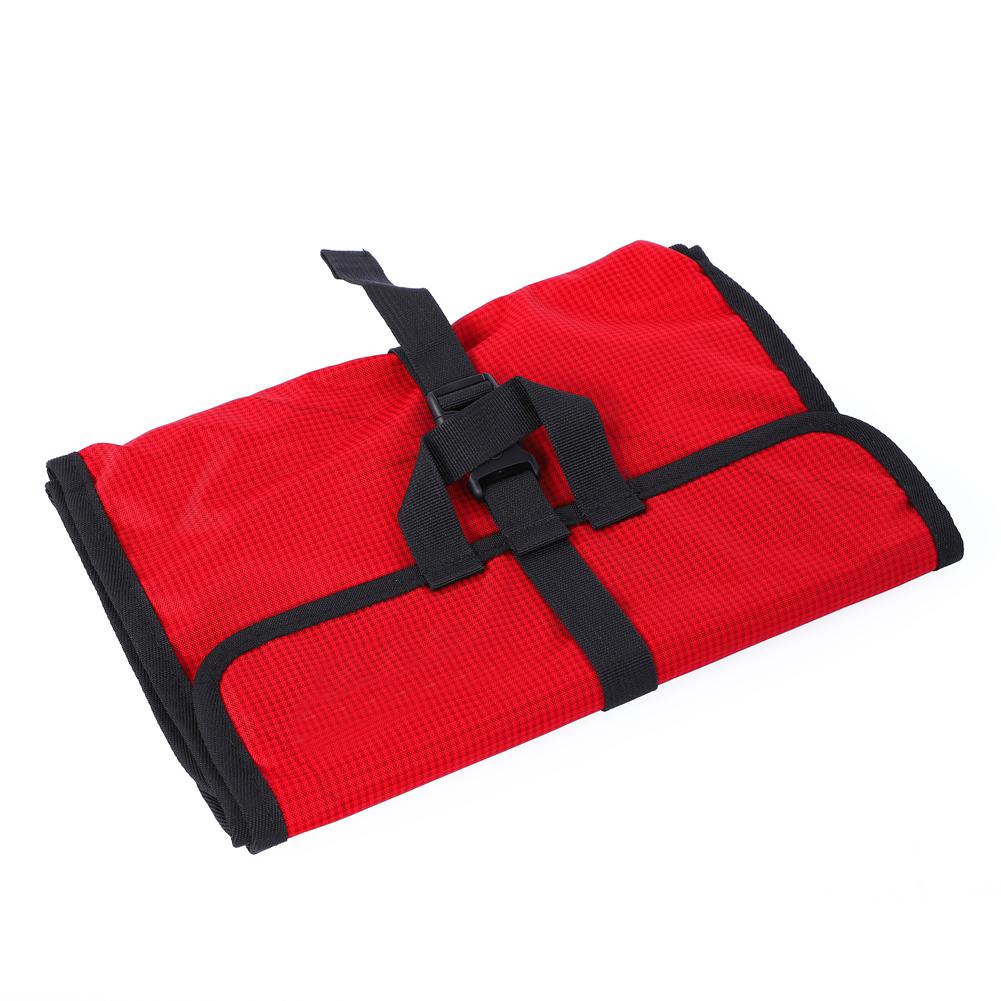 Folding Climbing Mountain Storage Bag Carry Hanging Hooks Rope Bag Red