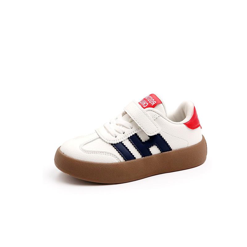 Children's Moral Training Shoes Korea 25 Spring and Autumn New Boys and Girls Board Shoes Baby Kindergarten Soft Sole Breathable Non-slip Sports