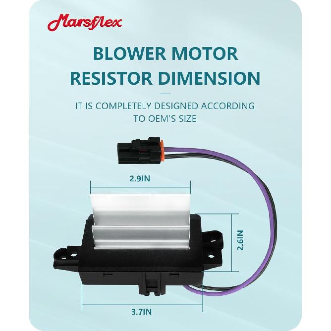 Marsflex Blower Motor Resistor 4P1516 2003 2004 2005 2006 For Chevrolet Chevy Tahoe Silverado Trailblazer, For GMC Yukon Envoy, For Cadillac Escalade