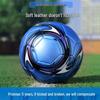 Bola de Futebol de Couro Autêntico: Tamanhos para o Jardim de Infância (3), Exames do Ensino Fundamental (4), e Adultos (5), Durável e Resistente ao Desgaste.
