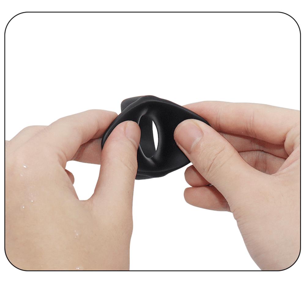 Reusable Penis Ring Scrotum Bondage Cock Ring Sex Toy Men's Chastity Cage Testicle Bondage Lock Ring Adult Sex Shop