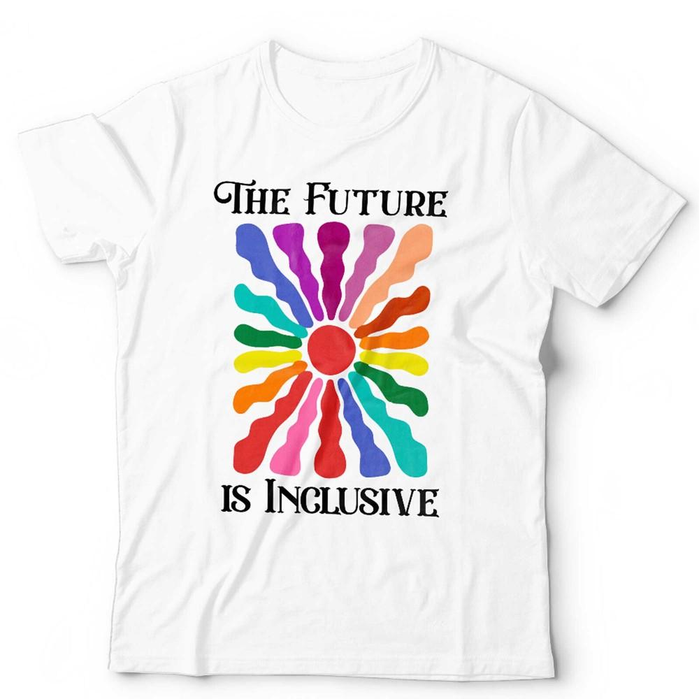 Equality T Shirt The Future Is Inclusive Unisex LGBT Rainbow Gay Pride Vintage