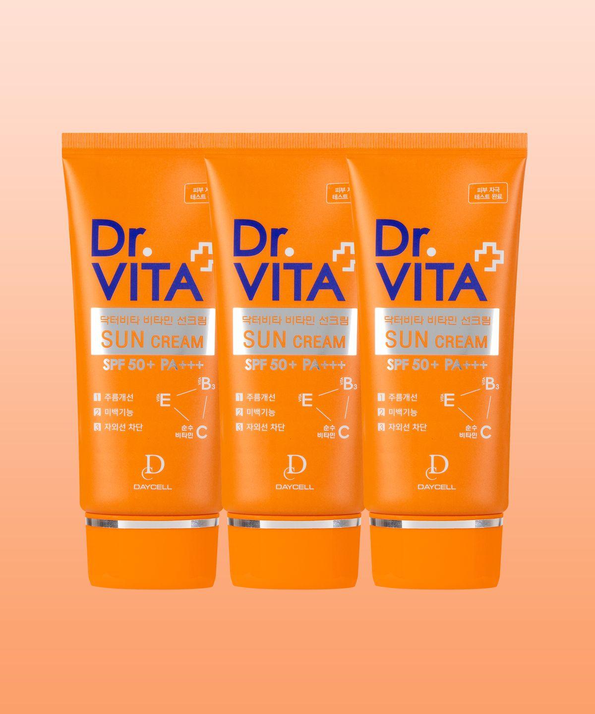 [Free 3-Piece Trial Samples] Triple-Function Vitamin Sun Cream (Whitening, Anti-Wrinkle, UV Protection) x 3