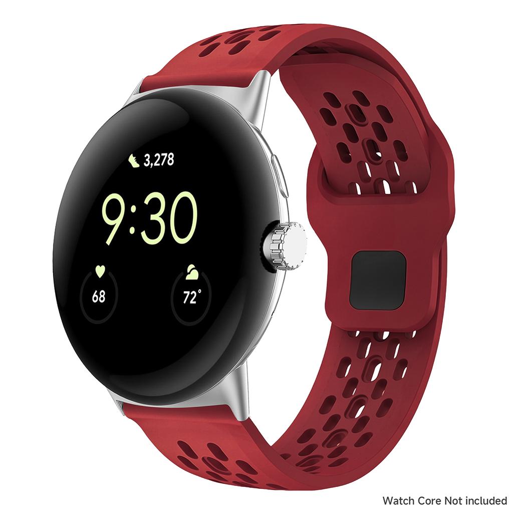Silicone Band For Google Pixel Watch 5/4/3/2/1 Breathable Sport Strap For Pixel 3/4/5 45mm Smartwatch Replacement Soft Bracelet