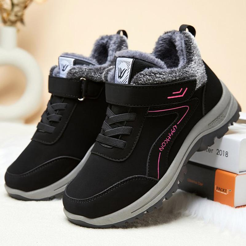 Fashion Mix Color Snow Boots for Women Soft Plush Keep Warm Sneakers Woman Winter Platform Anti Slip Cotton Ankle Boots Female