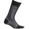 Mens Business Soft Breathable Nylon Sheer Dress Socks Thin See Through Silk Ribs Striped Calf Socks for Formal Use