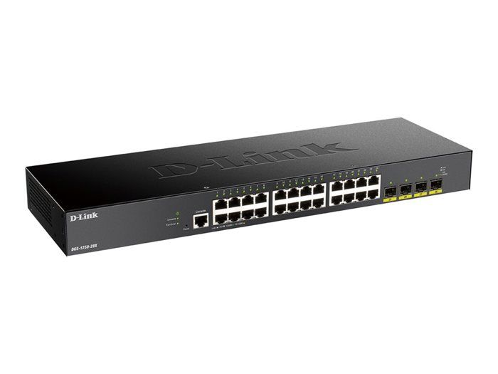 Commutateur - D-Link - DGS 1250-28X - 24 Ports Giga Smart - 4x10G SFP+ - Gestion Intelligente