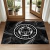Leicester City Football Design Crystal Velvet Rug Soft Decorative Mat for Bedroom Entrance