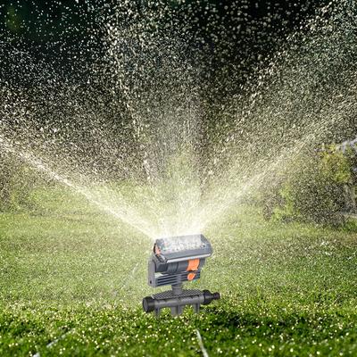 Oscillating Sprinkler Automatic Garden Sprinkler 16 Nozzles Lawn Swing Sprinkler Watering Device for Garden Lawn Patio