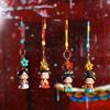Decoration Cartoon Dolls Pendant Bag Hanging Car Key Ring Creative Chinese Style Keychain  Girls