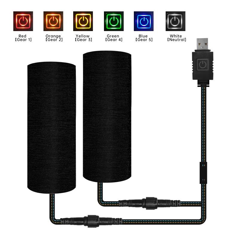 

НОВЫЕ рукоятки для мотоцикла с подогревом 5 В USB 6 передач Регулируемый подогрев Электрический подогрев чехла для рукояток Антивибрационные комплекты для быстрого нагрева