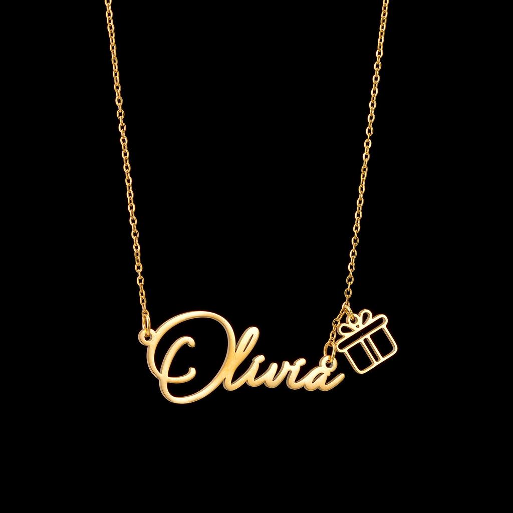 Atoztide Custom Name Necklace for Women Snowflake On Chain Stainless Steel Jewelry Winter Choker Personalized Christmas Gift