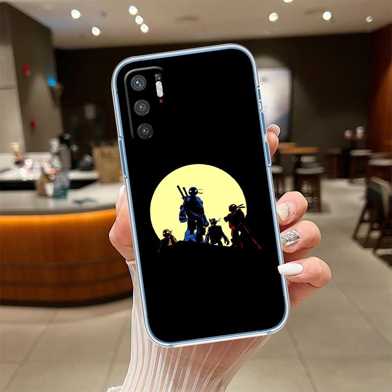 RE61 TMNT Transparent Phone Case for Samsung Galaxy A04 A04S A14 A23 A34 A54 M23 M33 M52 M53