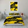 Yellow splatter, "BVB 09". Bedding sets Duvet cover sets Duvet covers Pillowcases(1 * Duvet Cover 2 * Pillowcases without duvet insert)