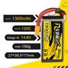 TATTU R-LINE 1300mAh 14.8V 4S LiPo Battery