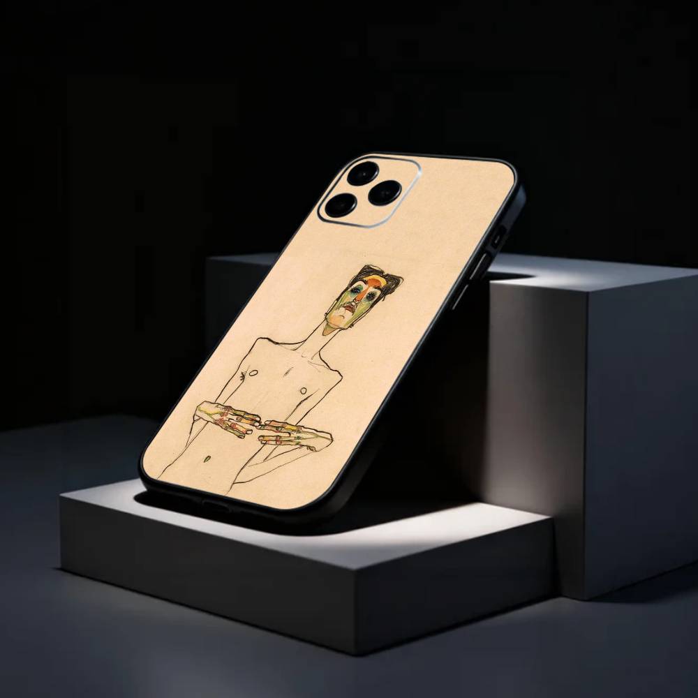 

painter E-Egon S-Schiele Phone Case Silicone Soft For IPhone 17 16 15 14 13 12 11 X XR Plus Pro Max Plus iPhone16se4