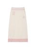 Kirsh Lace Point Jersey Long Skirt [Ivory]