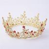 Flower Circle Royal Queen King Crowns Bride Diadem Headdress Banquet Tiaras Prom Pageant Party Wedding Crown Hair Jewelry