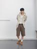 Gijunmaen Rivet Edge Bermuda Shorts Brown