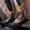 Mode Echte Leder Herrenstiefel Modischer minimalistischer Designstil Outdoor Motorrad Täglich Büro Herbst- und Winterschuhe 38-47