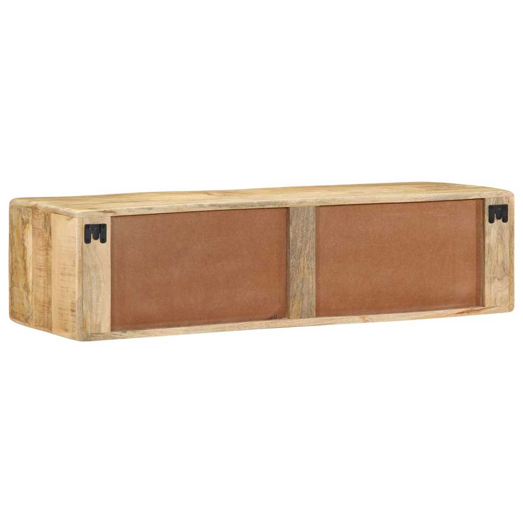 TV Wall Cabinet 100 x 32 x 25 cm Rough Solid Mango Wood