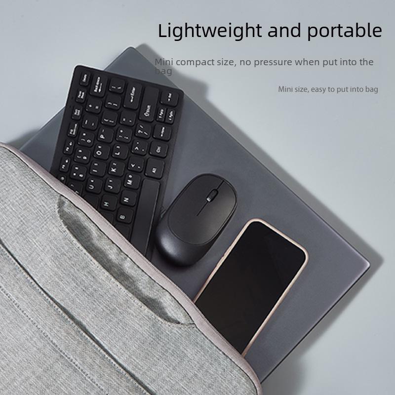 2.4G Wireless Mini Chocolate Keyboard & Mouse Set - 78 Silent Keys for Desktop & Notebook