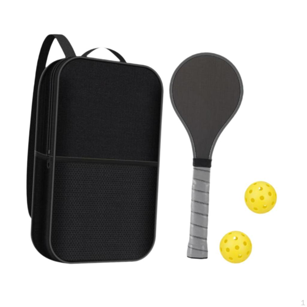 Paddle for Training with 2 Balls, Practice Cousin Comfort, Portable Pickleball Palette