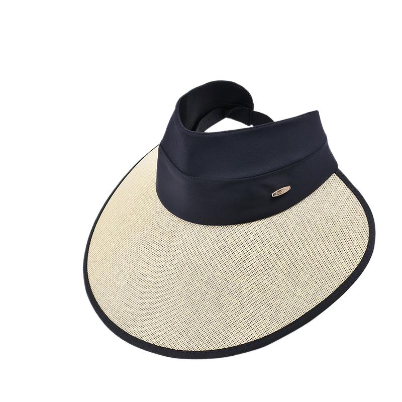 Summer vinyl large brim sunshade sunscreen hat children's outdoor fashion versatile Korean version foldable empty top sun hat
