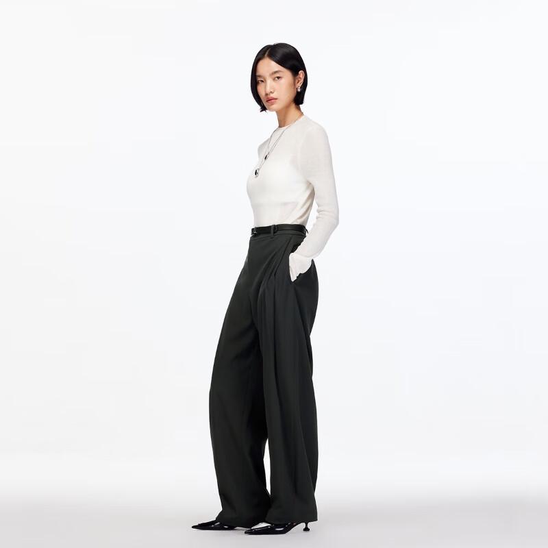VEROMODA Women's High-Waist Pleated Wide-Leg Pants