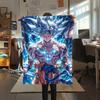 Goku Dragon Ball pattern Flannel Blanket, High quality Comfortable for All Seasons, Home Decor, Warmth and Comfort, Perfect for Gifts.