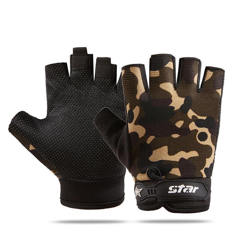 

Half-finger gloves tactical thin fitness sports men and women outdoor training non-slip breathable wear-resistant gloves XXL