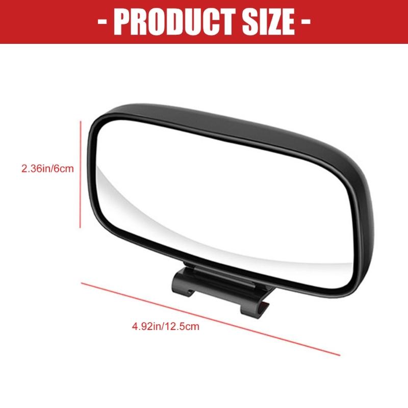360 Degree Adjustable Wide Angle Car Miror For Blind  Visibility And Safe Lane Changes