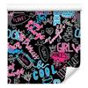 Wallpaper Girl' Slogan for Living Room and Bedroom 50x1000